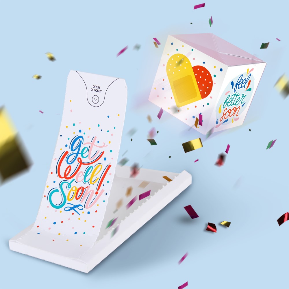 «BOOM Card» Get Well Soon Exploding Cards| Pop Up Confetti Gift Cards ...