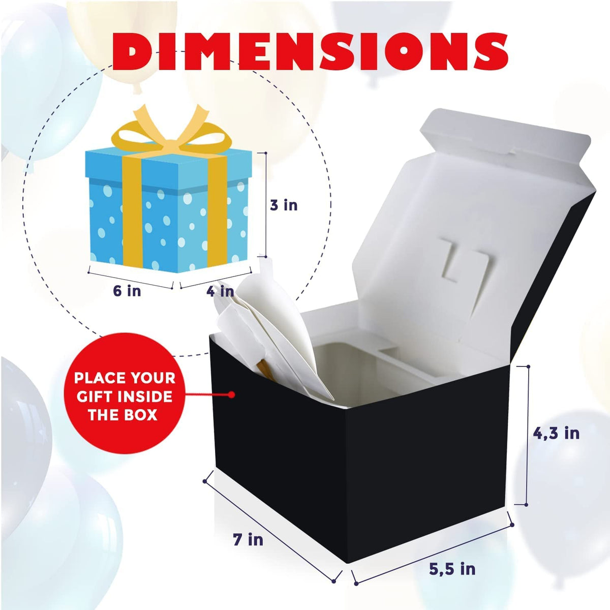 Birthday Gift Box (Black) – FettiPop Store